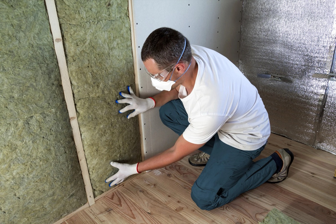 Flooring being laid